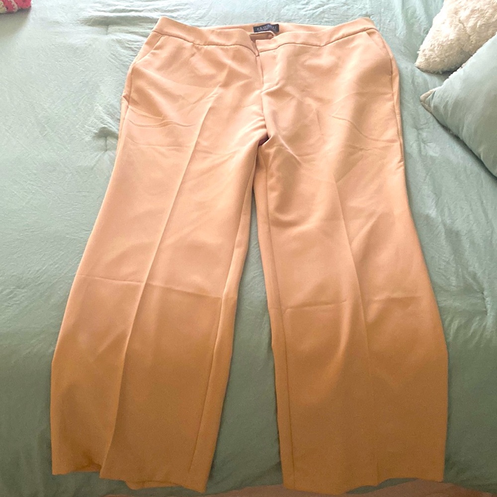 Eloquii, blush color casual pants wide legged